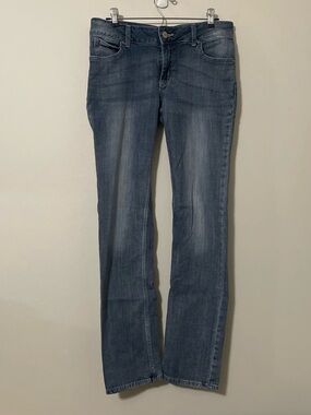 Wrangler Straight Leg Jeans 5x34 Mid Rise Medium Wash Denim Classic